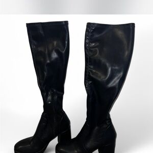 Forever 21 Black Over the Knee Boots